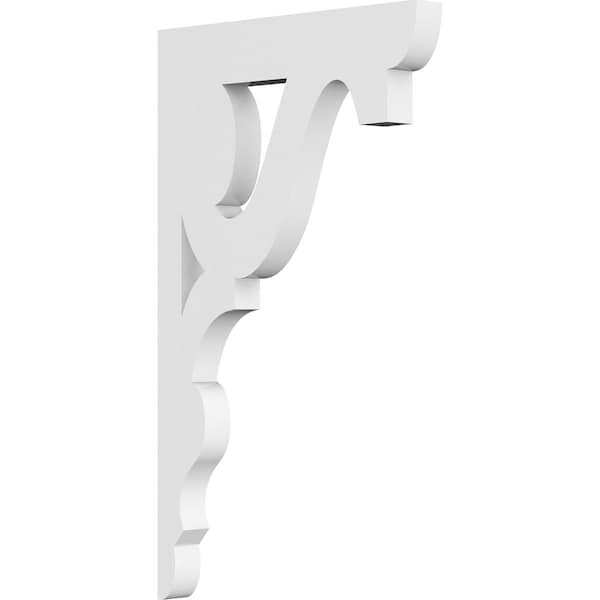 Ekena Millwork Robin Architectural Grade PVC Bracket, 5/8"W X 6"D X 10"H BKTP01X06X10RB - main